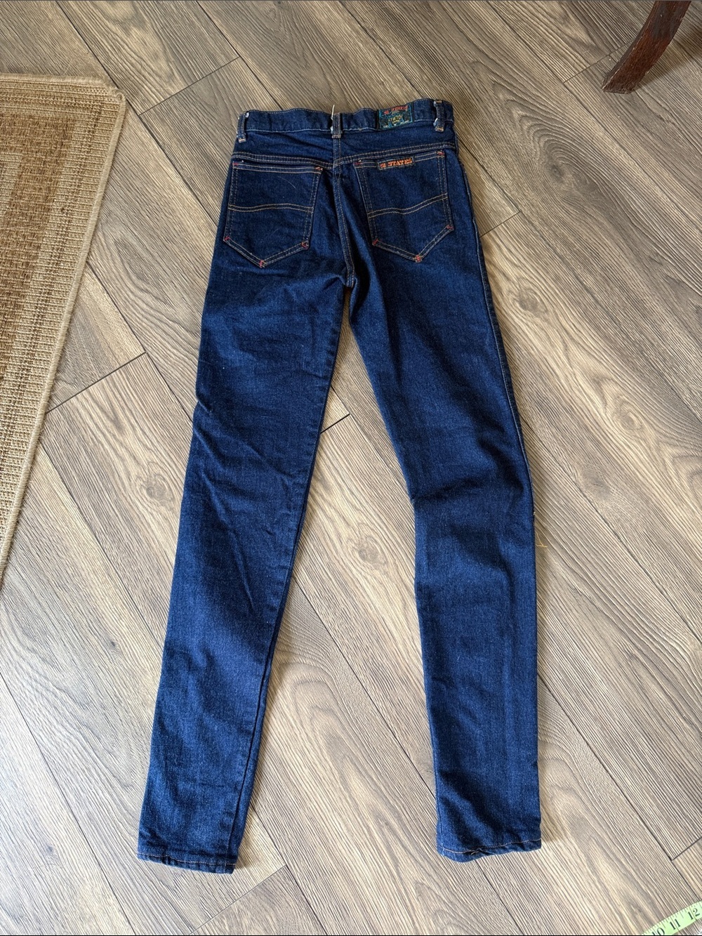 Vintage 51 States Made in England Stretch Jeans High Rise Tapered Dark Wash 29 - Picture 16 of 16